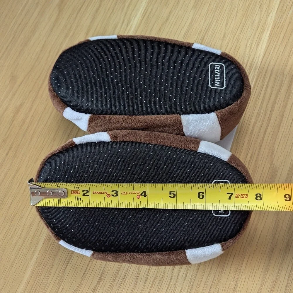 NWT Kids Football Plush Mooshy Slippers (Various Sizes Available)